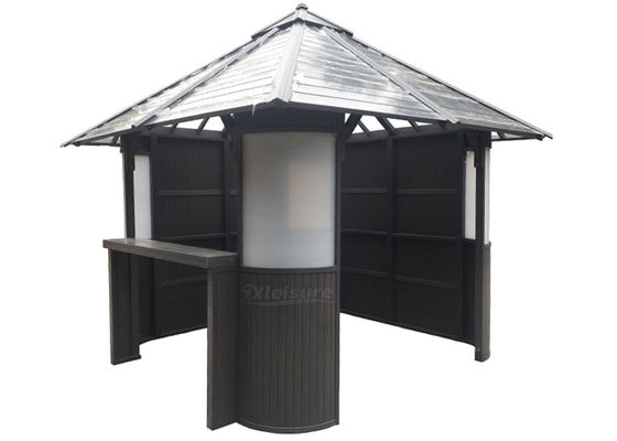 Duty PS Materials Spa Gazebo Burn Resistance Outdoor Brown Luxurious Strong Heavy