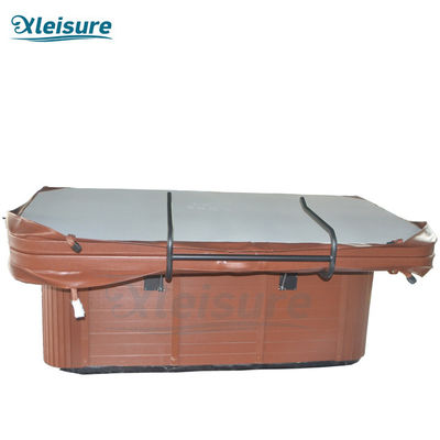 Spa Thermal Lid UV - Resistant Vinyl Hot Tub Spa Covers For Lucite Spa Coffee Color