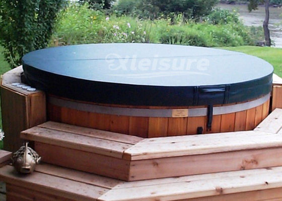factory-direct high R-value outdoor whirlpool round 3 person spa hot tub round cover / lid in grey for Balboa hot tub