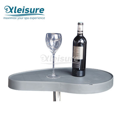 Durable Stylish Spa Tray Table Jacuzzi Table Stainless Steel Upright Pole