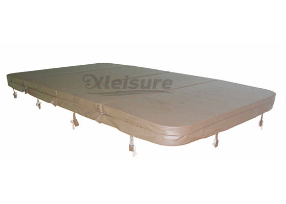 Outside Hard Plastic Hot Tub Covers Tapered Spa Cover Prevent Heat Loss