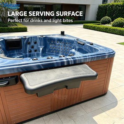 hot tub spa table with a huge drawer