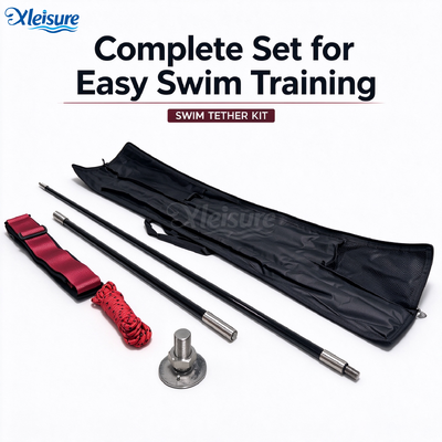 Factory Wholesale Stationary Swim Tether Pole Adjustable Swimming Pool Static Training System High Quality Support Custom