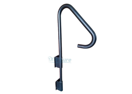 Black Hot Tub Safety Handrail, Aluminum Spa Side Accessories Cabinet-mount Installation