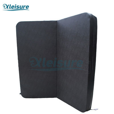 Graphite Square Spa Thermal Cover Lid Vinyl Hot Tub Spa Covers For Residential