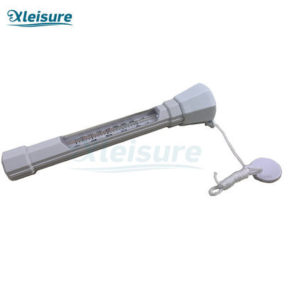 White Simple And Convenient Plastic Swimming Pool Spa Floating Water Temperature Thermometer