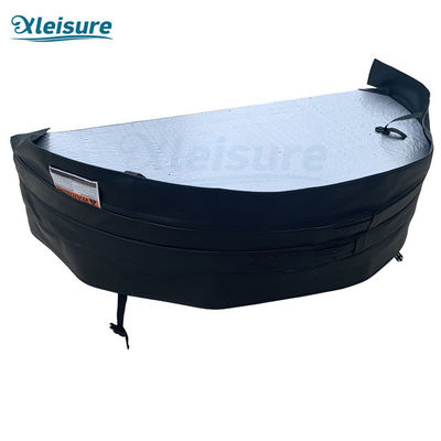 25KG/m³ Outdoor Whirlpool Round Spa Hot Tub Lid In Grey For  Balboa Hot Tub