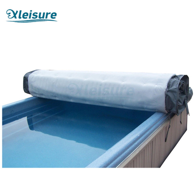 New arrival outdoor swim spa rolling cover Anti-UV lightweight roll-up swim spa cover for wholesale