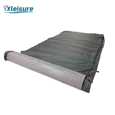 New arrival outdoor swim spa rolling cover Anti-UV lightweight roll-up swim spa cover for wholesale