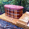 Brown Oval Spa Lid Covers Vinyl Hot Tub And Spa Covers For Wooden Hot Tub Bathtub