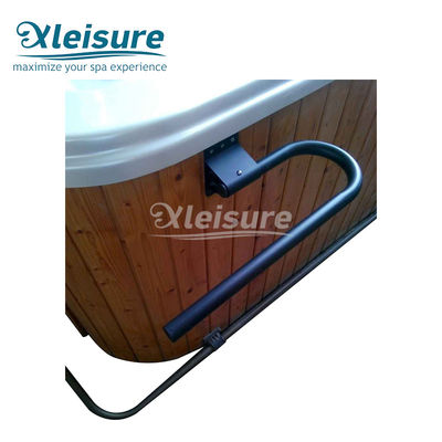 Rustproof Spa Tub Accessories Black Spa Safety Handrail Stainless Steel Hardware