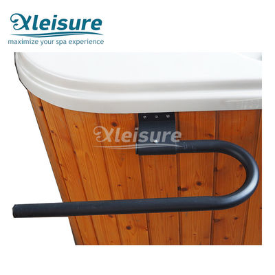 Rustproof Spa Tub Accessories Black Spa Safety Handrail Stainless Steel Hardware