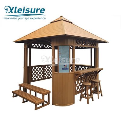 Commercial Spa Tub Accessories Strong  Wooden Gazebo For Hot Tub Sturdy