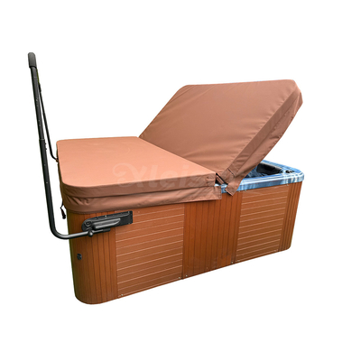 Square reddish brown Spa Hot Tub Cover The Essential Protection for Your Tubs