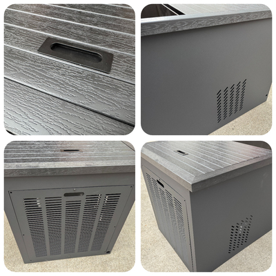 Customized Logo Rectangular Stainless Steel Wood Spa Massage Tub Portable Ice Bath Tub for Athlete Cold Whirlpool Bathtubs