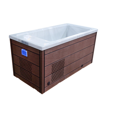 Rectangular Indoor Acrylic Cold Water Pool Cover All-in-One Cold Plunge Ice Bath Chiller Outdoor Insulated One Piece Bathtub