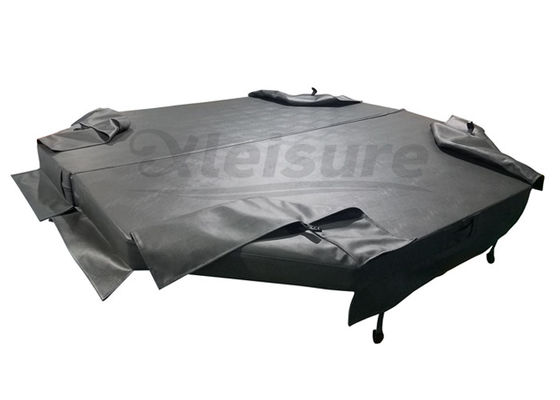 custom spa hot tub cover for Balboa spa, Gecko spa, SpaNet spa, SpaQuip spa - grey