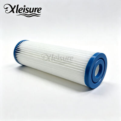 Outdoor Pool Spa Filter High Efficiency Filtration Fabric Blue End Caps Fits Unicel 20 Micron Ice Tub Filter Cold Plunge Filter