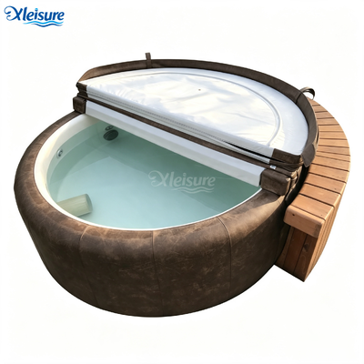 Factory Custom Round Soft Hot Tub Insulated Cover Dustproof Waterproof Thermal Spa Lid for Portable Inflatable Massage Bathtub