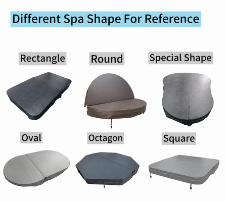 Custom Lightweight Bathtub Thermal Cover Portable Waterproof SPA Tub Cover for Apartment Resort Project