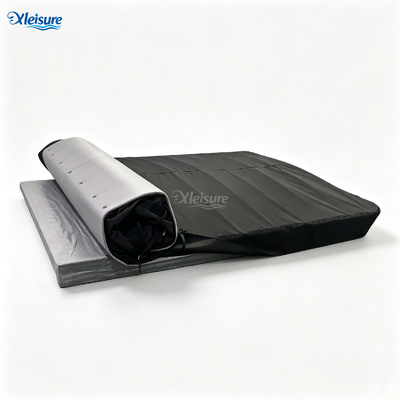 ODM Rectangular Bathtub Roll Cover PU Leather Waterproof Thermal Insulation Folding Spa Hot Tub Dust Cover