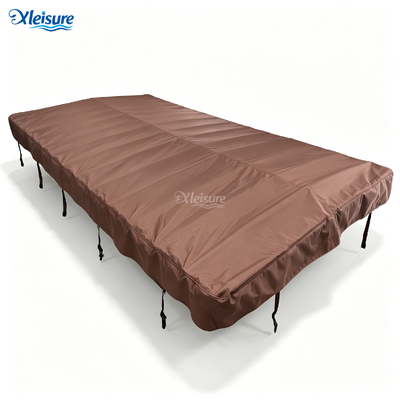 Wholesale Rolling Swim Spa Cover Customized Anti-UV Waterproof Thermal Roll-up Swim Spa Hot Tub Cover for Outdoor Use OEM