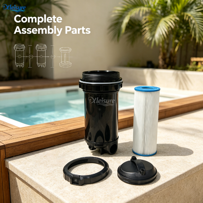 Top Load Pressure Filter Pressurized Canister Filter for Pool Hot Tub Filter Housing with Replacement Filter Cartridge