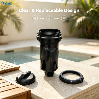 Top Load Pressure Filter Pressurized Canister Filter for Pool Hot Tub Filter Housing with Replacement Filter Cartridge