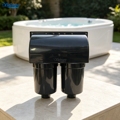 L2112 Dual Tank Square Grille ABS Spa Filter 20-50L Outdoor Hot Tub Water Filtration System Pool Factory Direct Supply