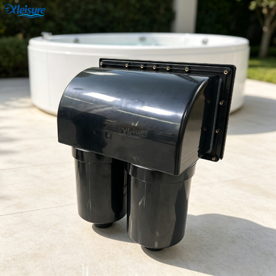 L2112 Dual Tank Square Grille ABS Spa Filter 20-50L Outdoor Hot Tub Water Filtration System Pool Factory Direct Supply