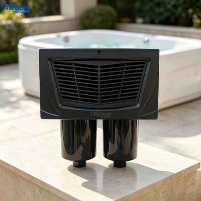 L2112 Dual Tank Square Grille ABS Spa Filter 20-50L Outdoor Hot Tub Water Filtration System Pool Factory Direct Supply