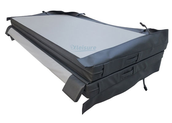 Spa Accessories Rectangle Hot Tub Spa Covers In Grey Color For Outdoor Spa