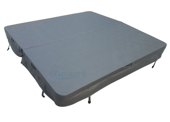 Spa Accessories Rectangle Hot Tub Spa Covers In Grey Color For Outdoor Spa