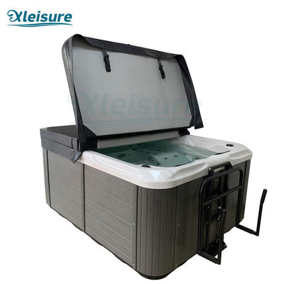 Flexibly Custom Made Rectangle Charcoal Thermal Lid Vinyl Hot Tub Spa Covers For Balboa Hot Tub For Family Spa